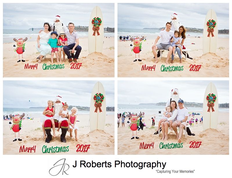 Aussie Santa Photos at Long Reef Beach 